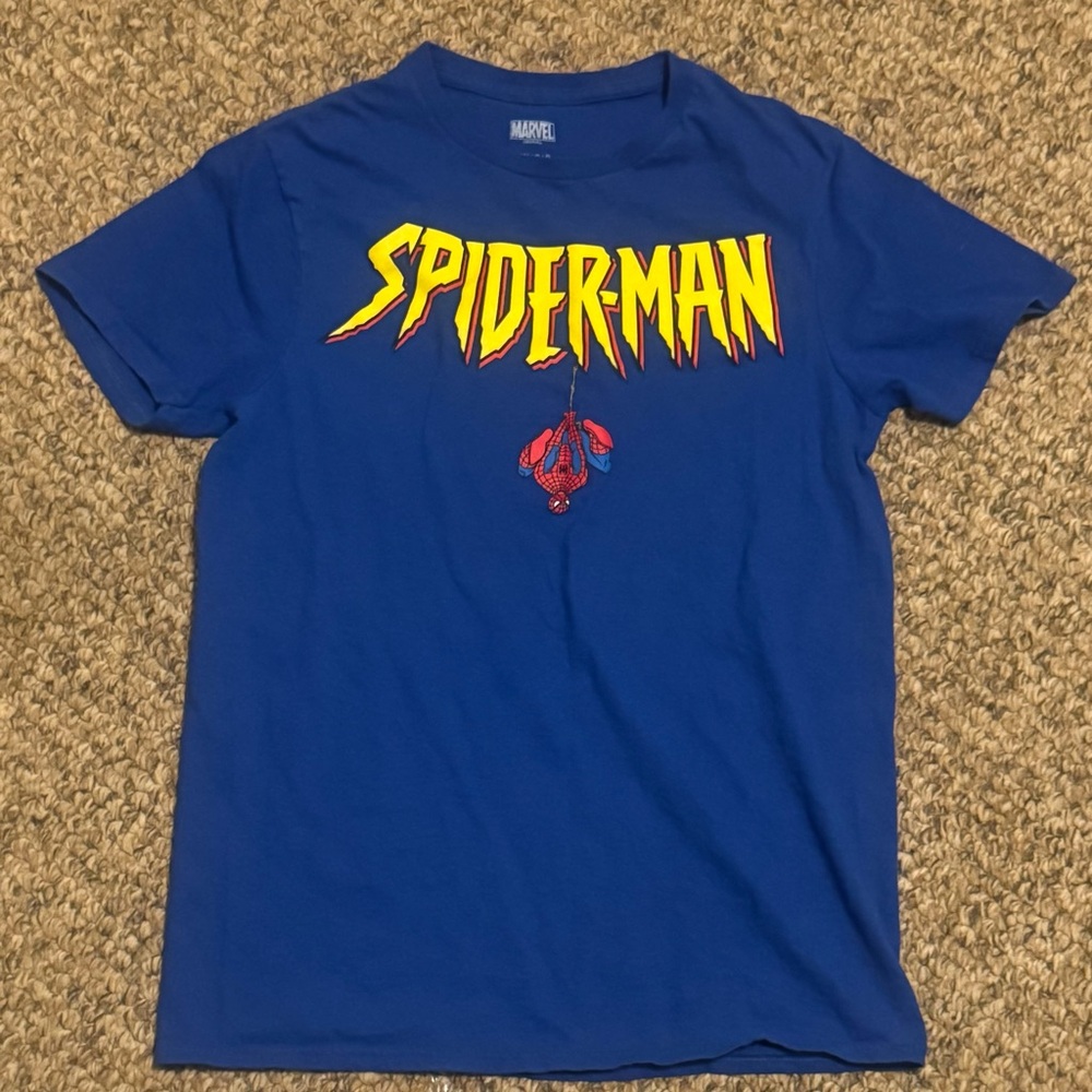 Marvel Blue Spider-Man Tee with Yellow and Red Graphic